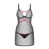 Novenes nuisette et string - Noir Obsessive