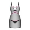 Nuisette et String Novenes Noir - Lingerie Féminine