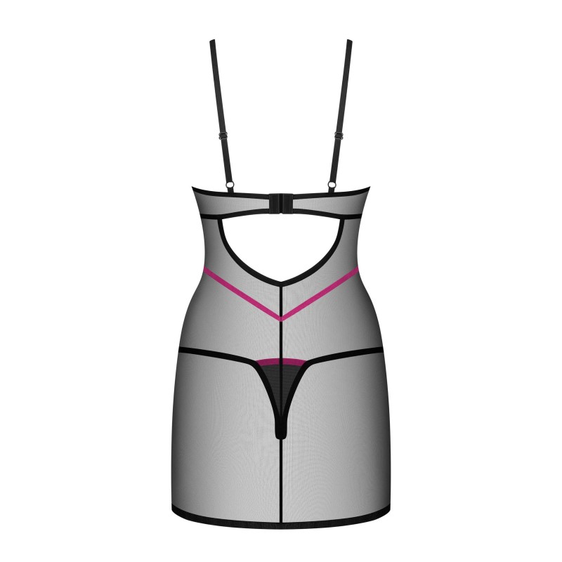 Novenes nuisette et string - Noir Obsessive