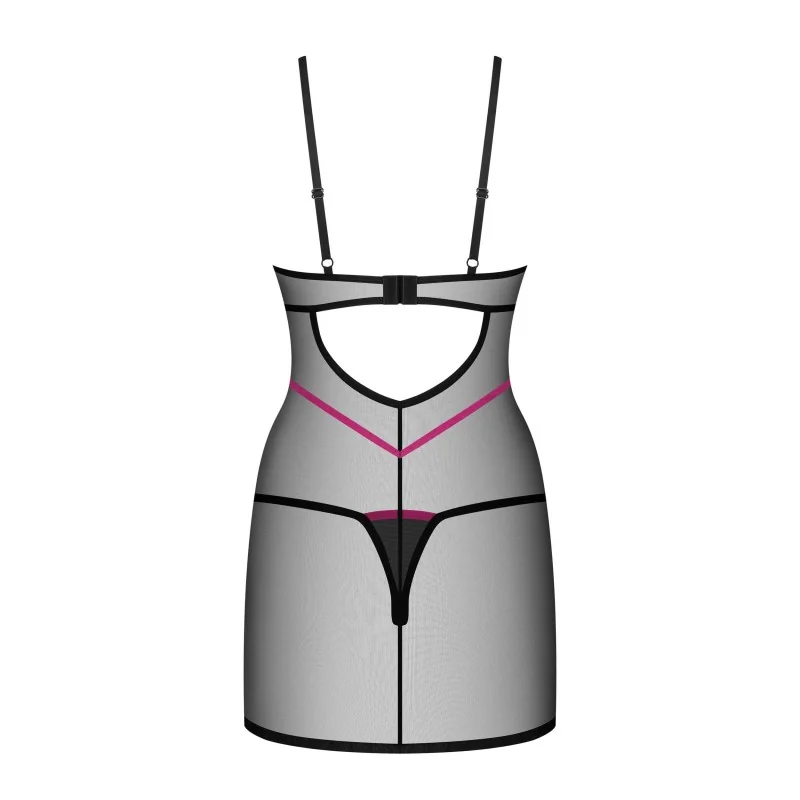 Nuisette et String Novenes Noir - Lingerie Féminine
