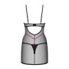 Novenes nuisette et string - Noir Obsessive