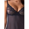 Nightly Blue nuisette et string - Bleu Obsessive