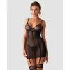 Nuites Nuisette & String Noirs – Lingerie Féminine Élégante