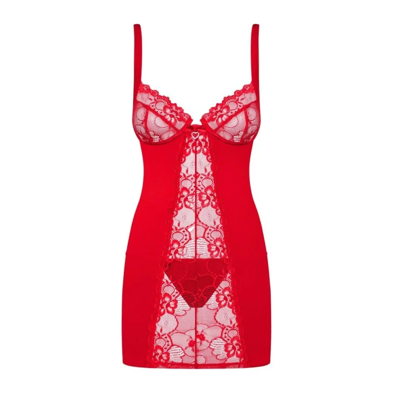 Heartina Nuisette Rouge - Féminité & Élégance | Fauxseins.fr