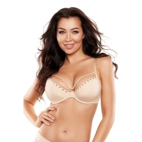 Soutien-gorge push-up beige Axami V-10341 | Fauxseins.fr