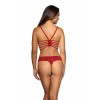 Soutien-gorge dentelle rouge V-9691 Axami | Fauxseins.fr