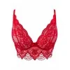 Soutien-gorge dentelle rouge V-9691 Axami | Fauxseins.fr