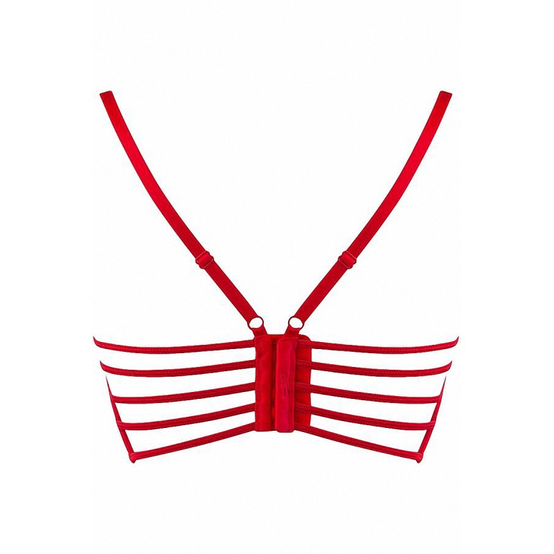 Soutien-gorge dentelle rouge V-9691 Axami | Fauxseins.fr