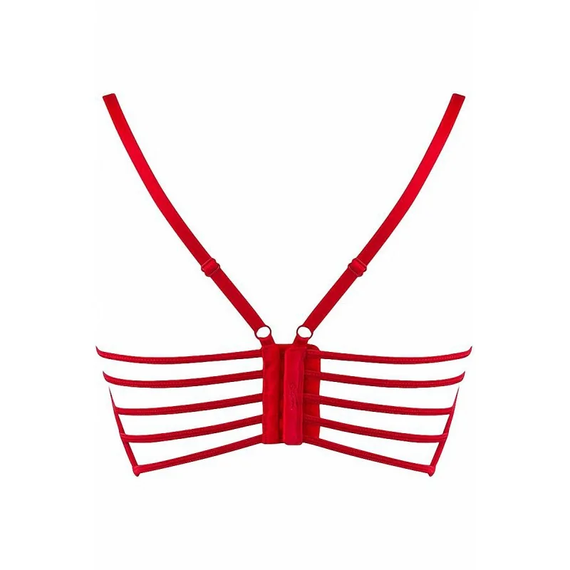 Soutien-gorge dentelle rouge V-9691 Axami | Fauxseins.fr