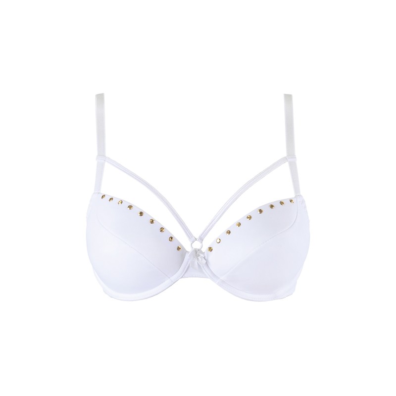 Soutien-gorge push-up blanc V-10331 Axami | Fauxseins.fr