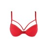 Soutien-gorge push-up rouge Axami V-10351 | Fauxseins.fr