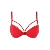 Soutien-gorge push-up rouge Axami V-10351 | Fauxseins.fr