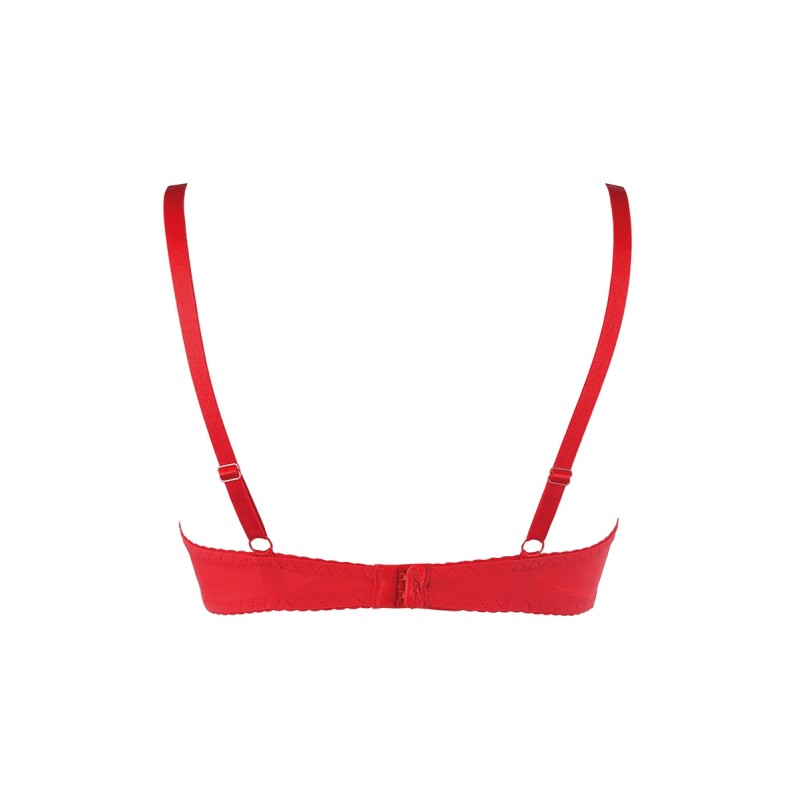 Soutien-gorge push-up rouge Axami V-10351 | Fauxseins.fr