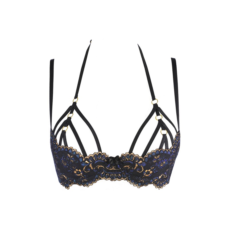 Soutien-gorge Dentelle Noir V-10361 Axami | Fauxseins.fr