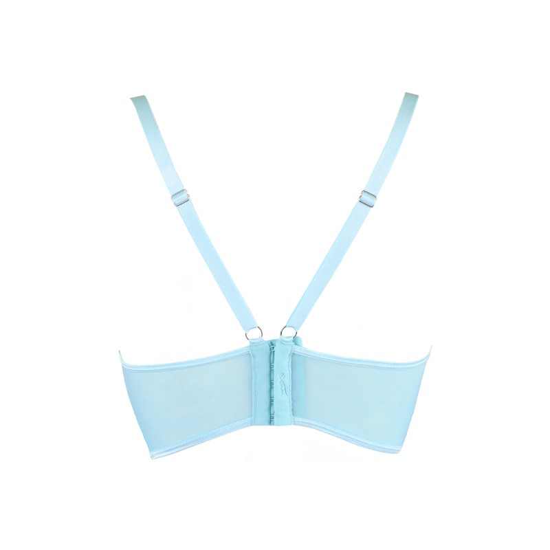 Soutien-gorge dentelle bleu Axami V-10121 | Fauxseins.fr