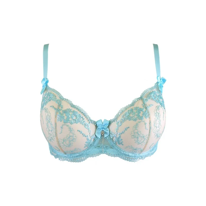 Soutien-gorge Dentelle Bleu V-10131 Axami | Fauxseins.fr