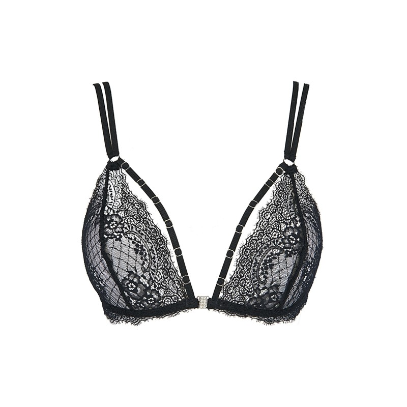 Bralette Noir V-10091 Axami | Lingerie Féminisation