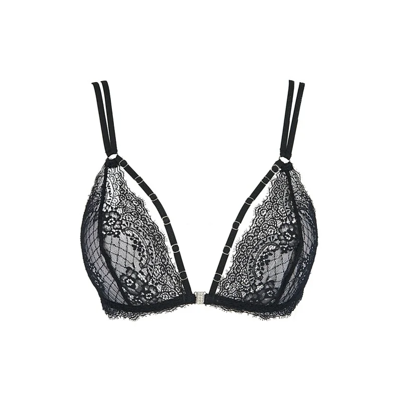 Bralette Noir V-10091 Axami | Lingerie Féminisation