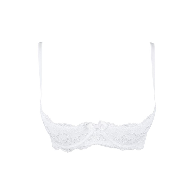 Soutien-gorge ouvert blanc V-9821 Axami | Fauxseins.fr