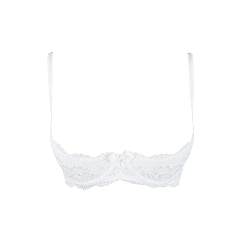 Soutien-gorge ouvert blanc V-9821 Axami | Fauxseins.fr