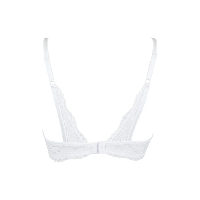 Soutien-gorge ouvert blanc V-9821 Axami | Fauxseins.fr