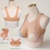 Buste faux seins en silicone style brassière Velcro