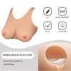 Buste faux seins en silicone style brassière Velcro