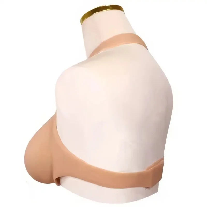 Buste plastron silicone encolure ronde – dos Velcro