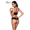 Bustier et string faux cuir Nancy - Passion Passion lingerie