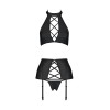 Ensemble sexy faux cuir Nancy - Passion Passion lingerie