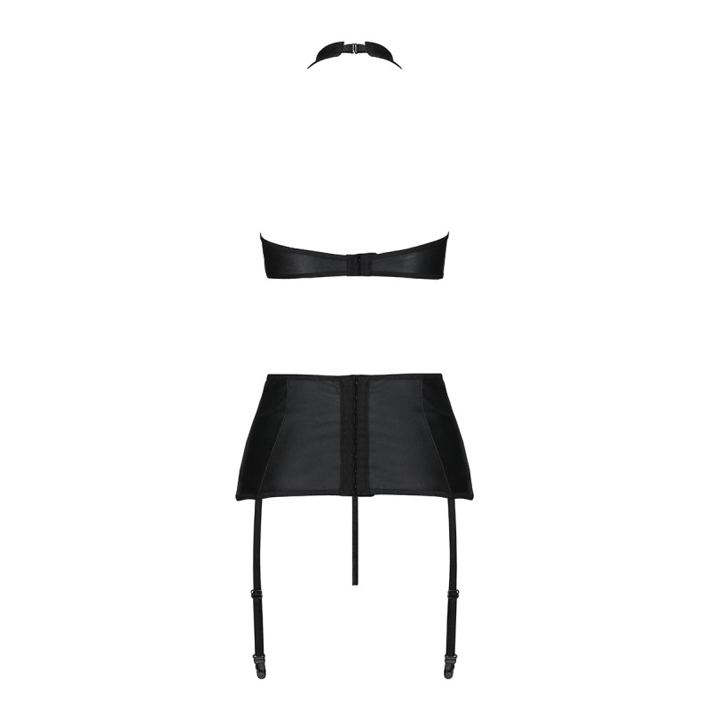 Ensemble sexy faux cuir Nancy - Passion Passion lingerie