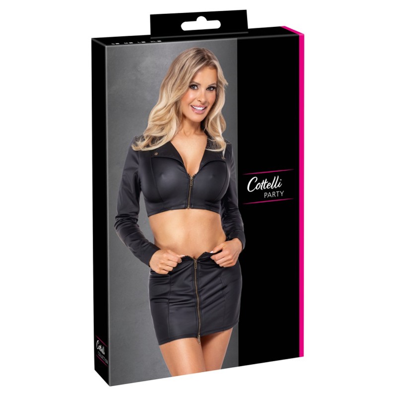 Ensemble top et jupe courte noir - Cottelli PARTY Cotelli Lingerie