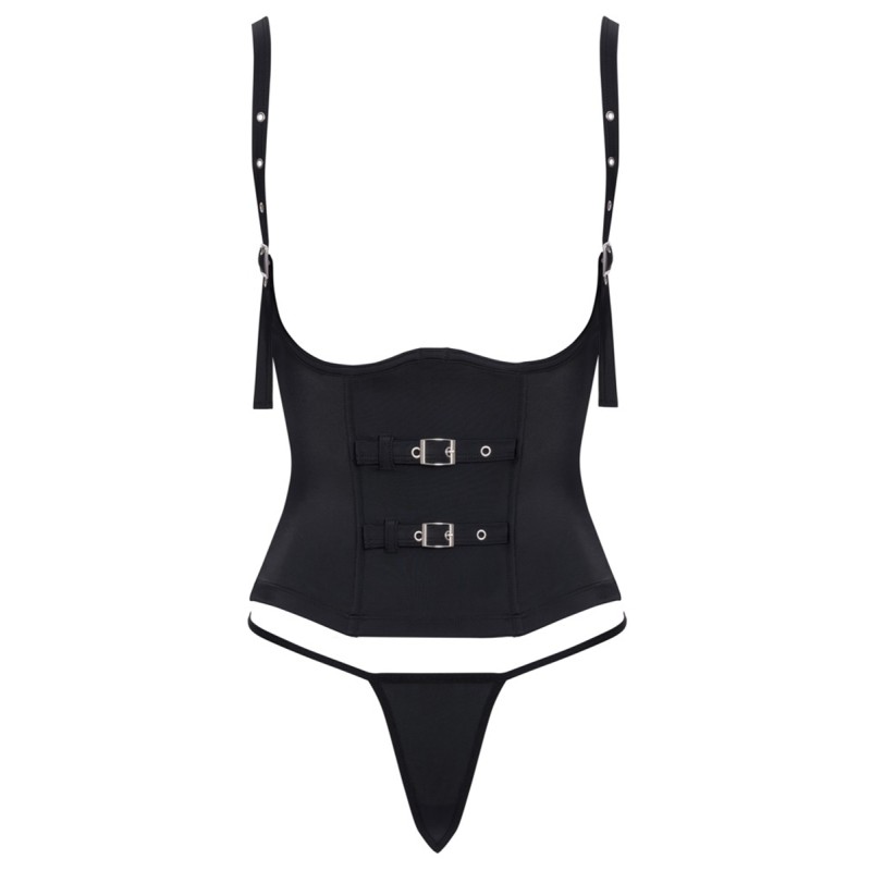 Ensemble corset seins nus noir - Cottelli PARTY Cotelli Lingerie