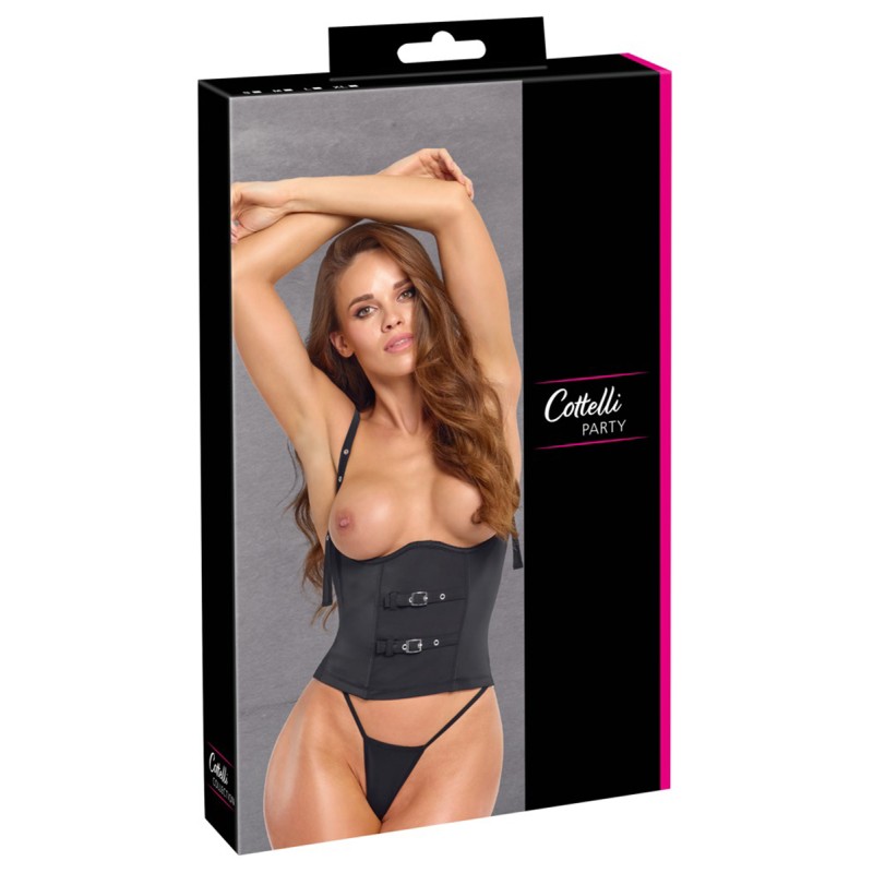 Ensemble corset seins nus noir - Cottelli PARTY Cotelli Lingerie