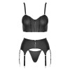 Ensemble lingerie 3 pièces avec porte-jarretelles - Cottelli PARTY Cotelli Lingerie