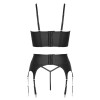 Ensemble lingerie 3 pièces avec porte-jarretelles - Cottelli PARTY Cotelli Lingerie