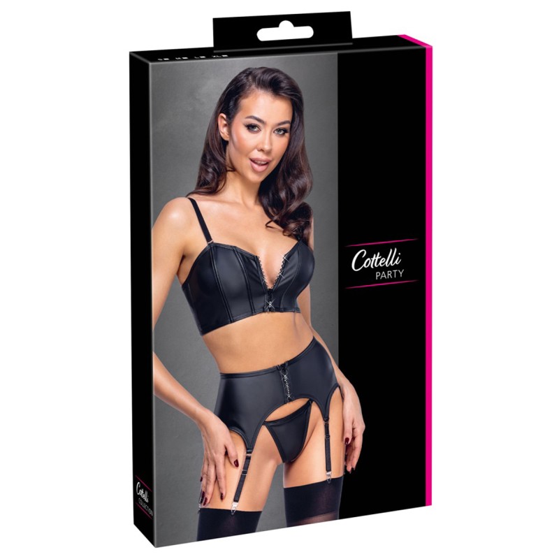 Ensemble lingerie 3 pièces avec porte-jarretelles - Cottelli PARTY Cotelli Lingerie