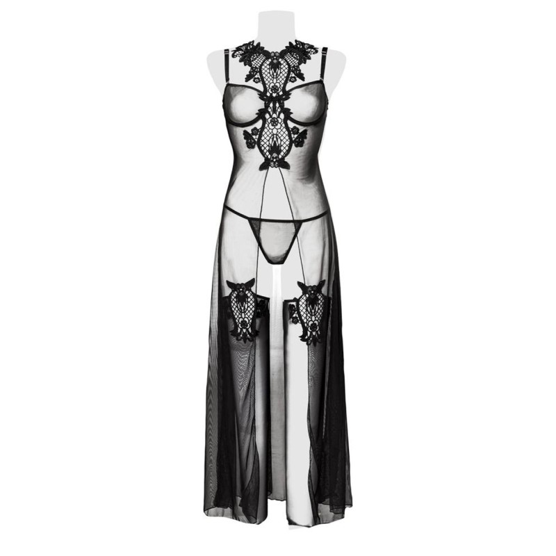 Set déshabillé tulle et dentelle 2 pièces - Grey Velvet Grey Velvet