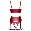 Ensemble seins nus 3 pièces Rouge - Cottelli LINGERIE Cotelli Lingerie