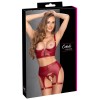 Ensemble seins nus 3 pièces Rouge - Cottelli LINGERIE Cotelli Lingerie