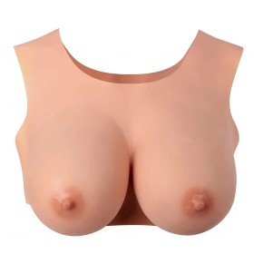Buste seins réaliste couleur peau claire Taille XL Bonnet G