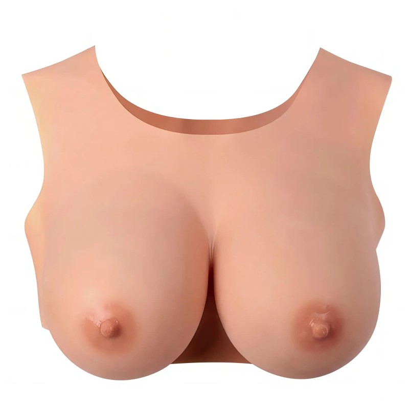 Buste seins réaliste couleur peau claire Taille M Bonnet D