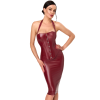 F396 Dark Romance Corset Midi Dress