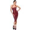 F396 Dark Romance Corset Midi Dress
