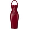 F396 Dark Romance Corset Midi Dress