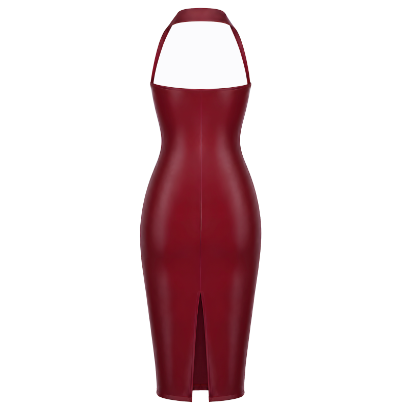 F396 Dark Romance Corset Midi Dress