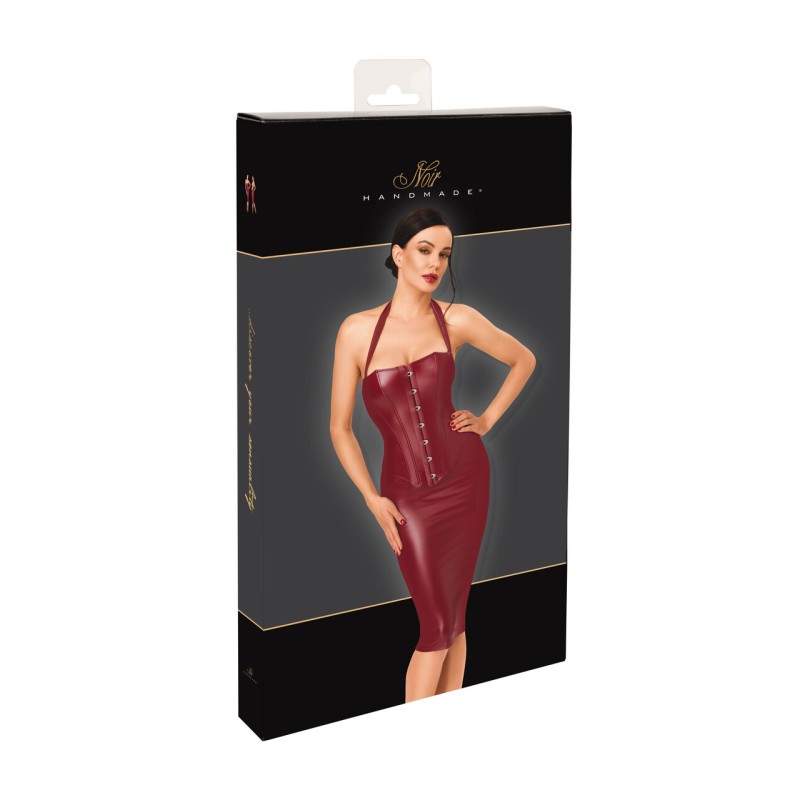 F396 Dark Romance Corset Midi Dress