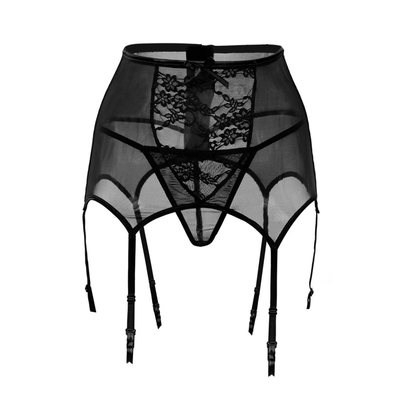 Serre-taille jarretelles avec string Paris Hollywood
