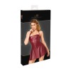 F397 Dark romance corset mini robe Noir HandMade