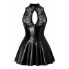 F404 One more kiss robe courte Noir HandMade